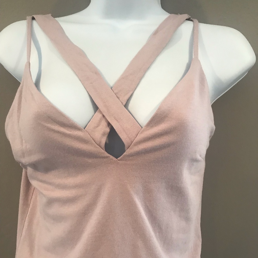 Express strappy tank-blush